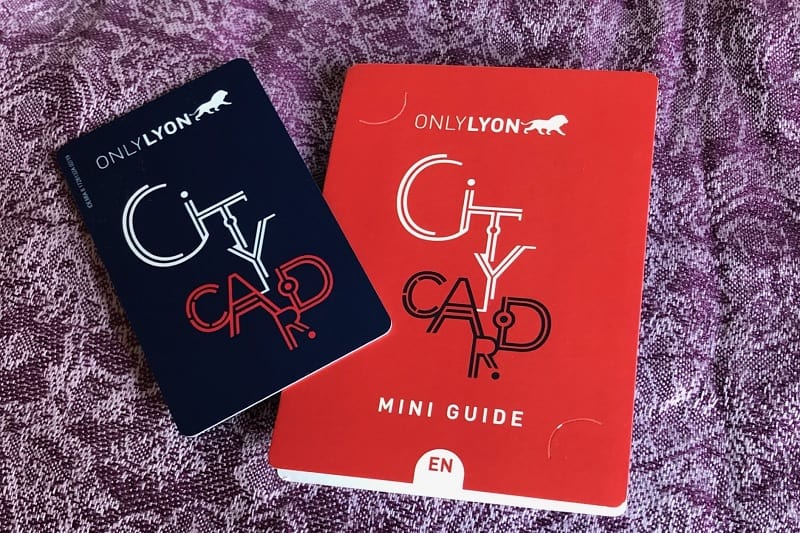 Lyon city card and information booklet.